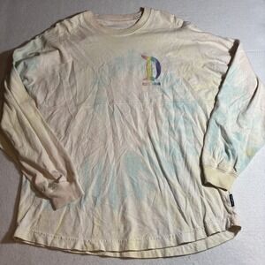 Disney Parks Spirit Jersey Shirt Womens Small Disneyland Resort Glitter Pullover